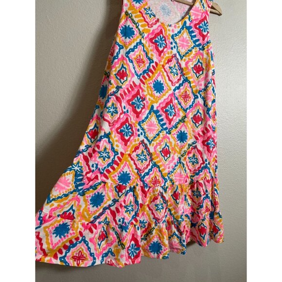 Fresh Produce Womens Small Tank Dress Peplum Sleeveless Colorful - Picture 4 of 9